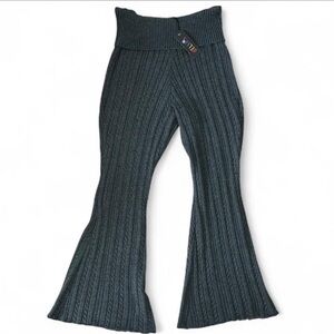 NWT Delia’s Plus Size 3x Flared Sweater Pants with Fold-Over Waist